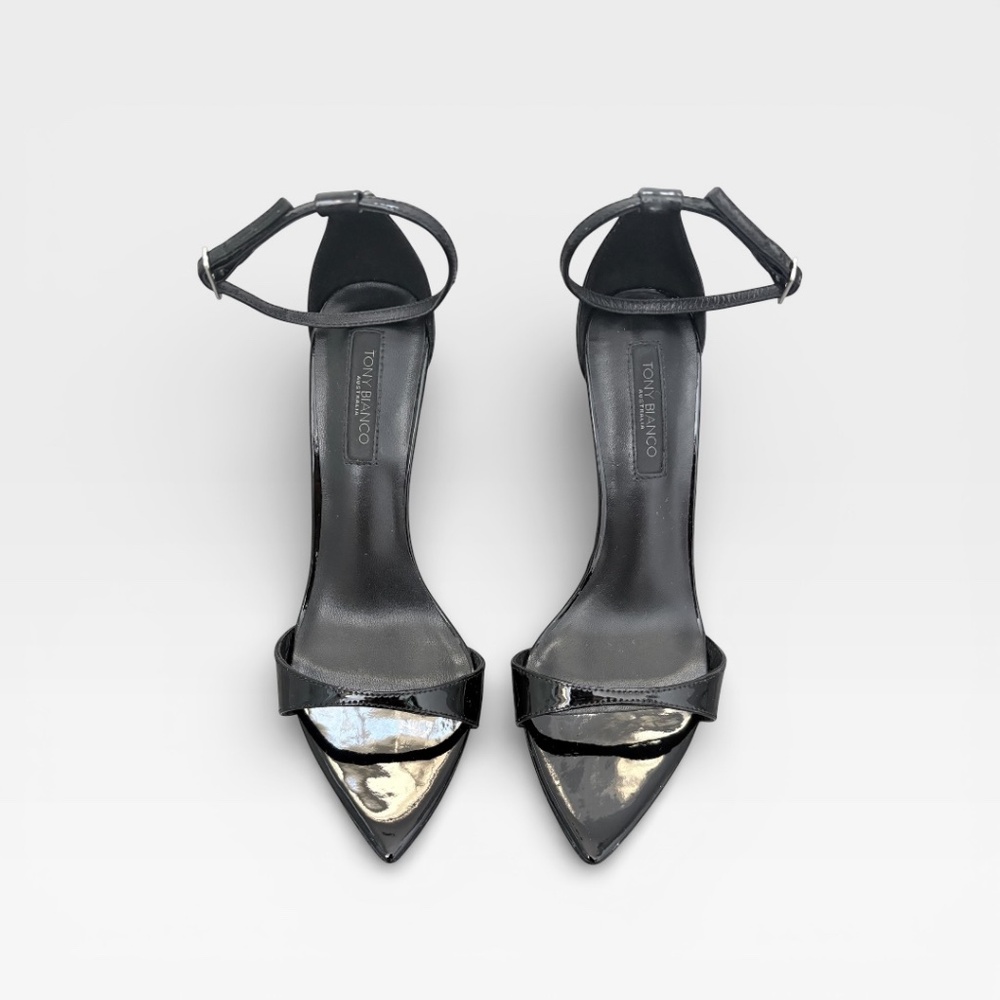 **Worn Once!** Tony Bianco “The Martini Heel” – Patent Black – Size 8 - Picture 5 of 9